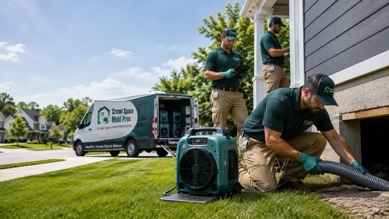 Crawl Space Mold Removal in Evansville, WY